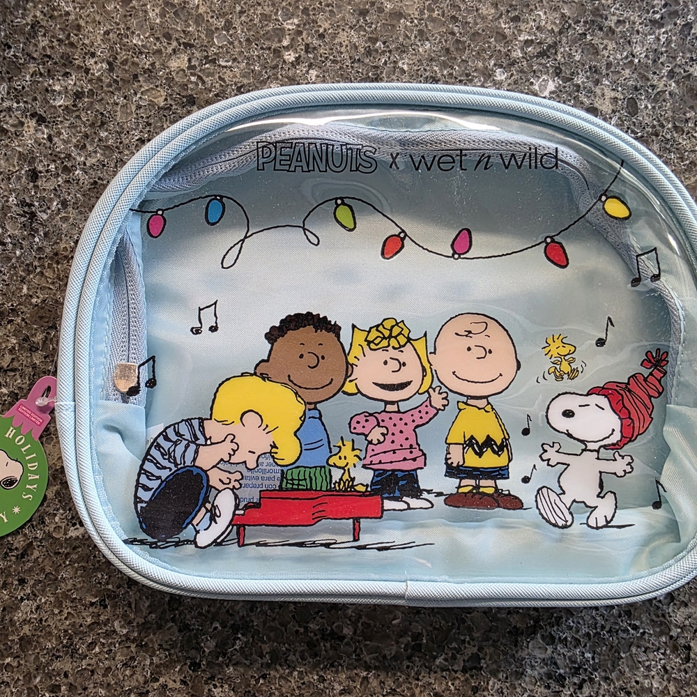Peanuts x wet n wild limited edition holiday makeup bag